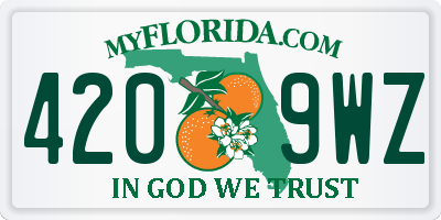 FL license plate 4209WZ