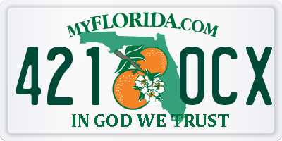 FL license plate 4210CX