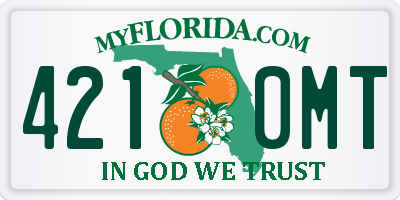 FL license plate 4210MT