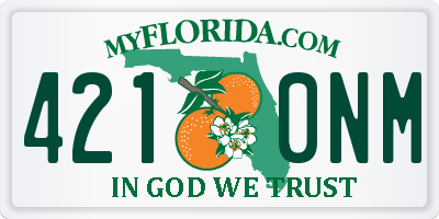 FL license plate 4210NM