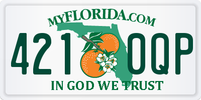 FL license plate 4210QP