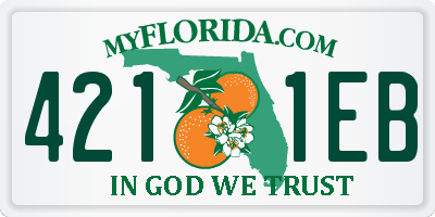 FL license plate 4211EB