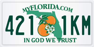 FL license plate 4211KM