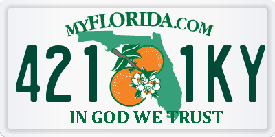 FL license plate 4211KY