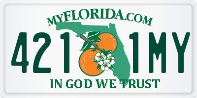 FL license plate 4211MY