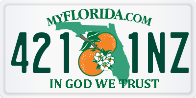 FL license plate 4211NZ