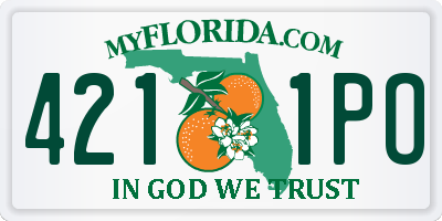 FL license plate 4211PO