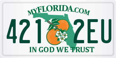 FL license plate 4212EU