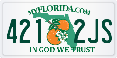 FL license plate 4212JS
