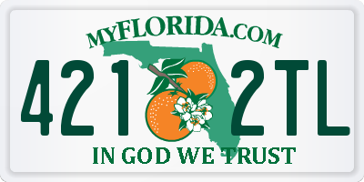 FL license plate 4212TL
