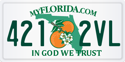 FL license plate 4212VL