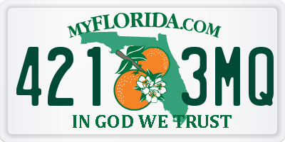 FL license plate 4213MQ
