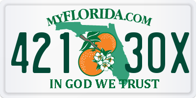 FL license plate 4213OX