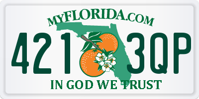 FL license plate 4213QP