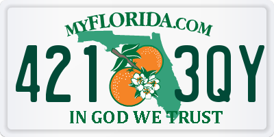 FL license plate 4213QY
