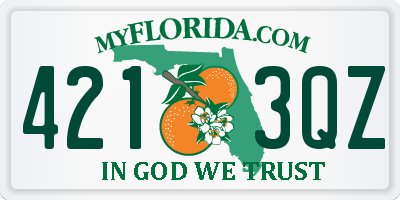 FL license plate 4213QZ