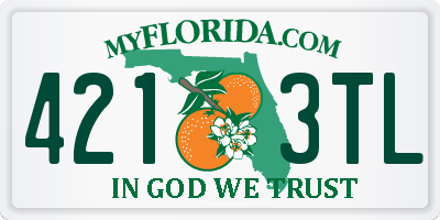 FL license plate 4213TL