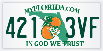FL license plate 4213VF