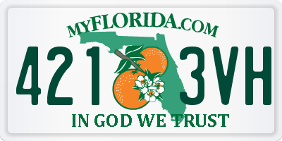 FL license plate 4213VH