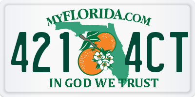 FL license plate 4214CT