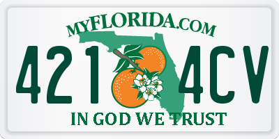 FL license plate 4214CV
