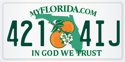 FL license plate 4214IJ