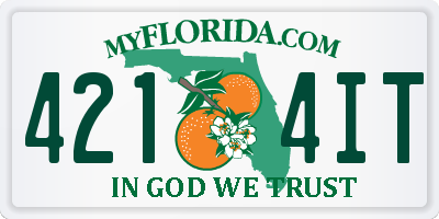 FL license plate 4214IT