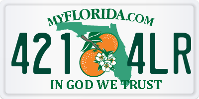 FL license plate 4214LR