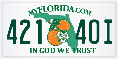 FL license plate 4214OI