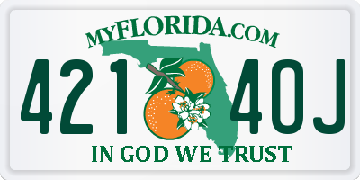 FL license plate 4214OJ