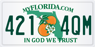 FL license plate 4214QM