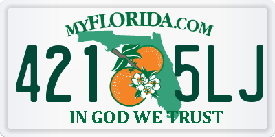 FL license plate 4215LJ