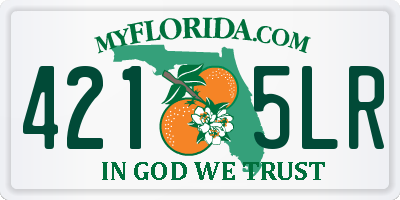FL license plate 4215LR