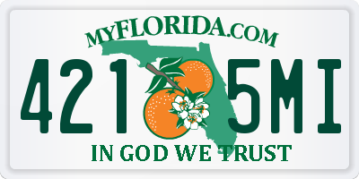 FL license plate 4215MI