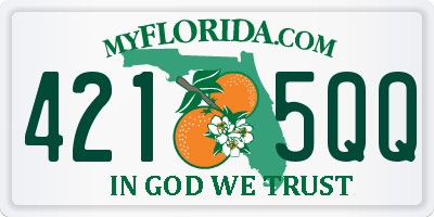 FL license plate 4215QQ