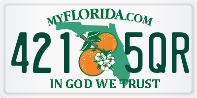 FL license plate 4215QR