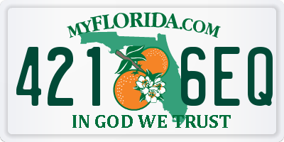 FL license plate 4216EQ