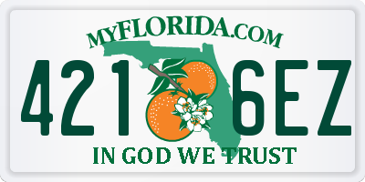 FL license plate 4216EZ