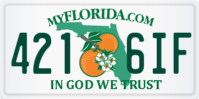 FL license plate 4216IF
