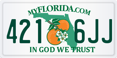 FL license plate 4216JJ