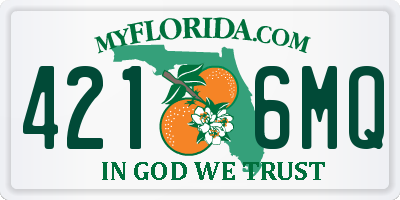 FL license plate 4216MQ