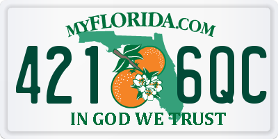 FL license plate 4216QC