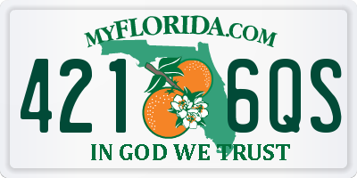 FL license plate 4216QS