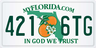 FL license plate 4216TG