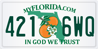 FL license plate 4216WQ
