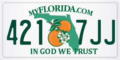 FL license plate 4217JJ