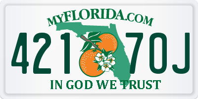 FL license plate 4217OJ