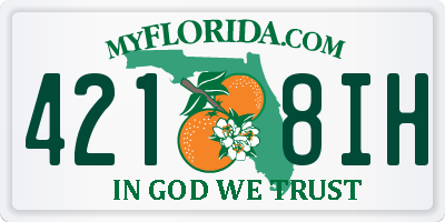 FL license plate 4218IH