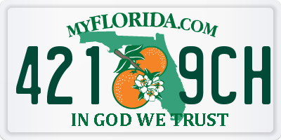 FL license plate 4219CH