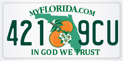 FL license plate 4219CU